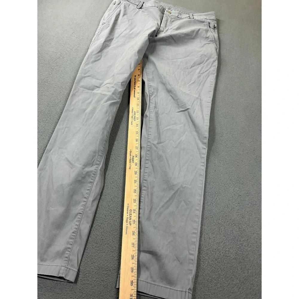 Birddogs Pants Mens 34x31 Gray Stretch Chino‎ Lightweight Casual Travel Golf